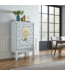 Chinese Bruidskast Sneeuw Wit Handbeschilderd - Orientique Collectie B100xD55xH175cm