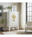 Chinese Bruidskast Sneeuw Wit Handbeschilderd - Orientique Collectie B100xD55xH175cm