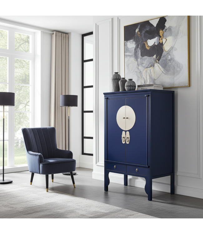 Armario de Bodas Chino Azul Noche - Orientique Colección An100xP55xAl175cm