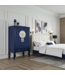 Armoire de Mariage Chinoise Bleu Nuit - Orientique Collection L100xP55xH175cm