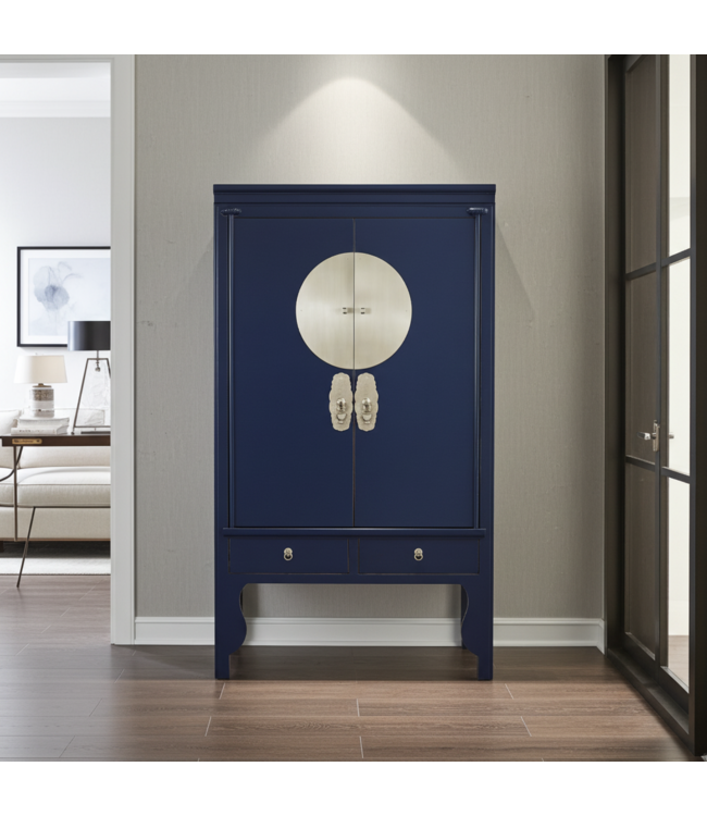 Armario de Bodas Chino Azul Noche - Orientique Colección An100xP55xAl175cm