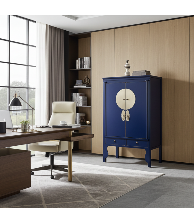 Armario de Bodas Chino Azul Noche - Orientique Colección An100xP55xAl175cm