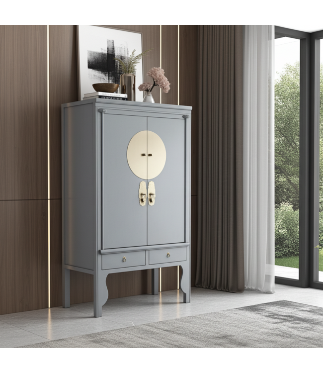 Armario de Bodas Chino Gris Pastel - Orientique Colección An100xP55xAl175cm