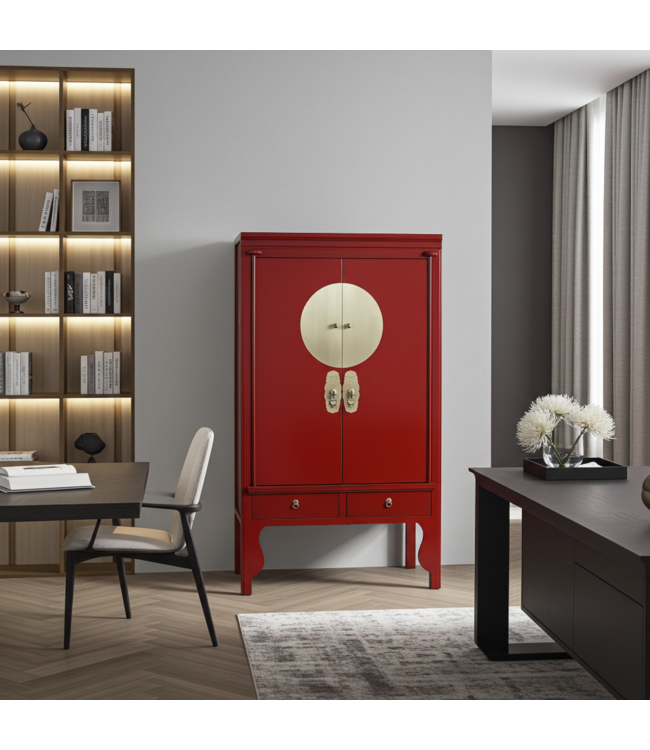 Armario de Bodas Chino Lucky Rojo - Orientique Colección An100xP55xAl175cm