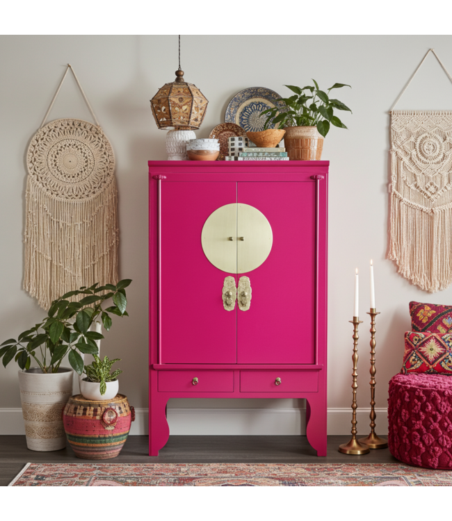 Chinese Bruidskast Fuchsia Royale - Orientique Collection B100xD55xH175cm