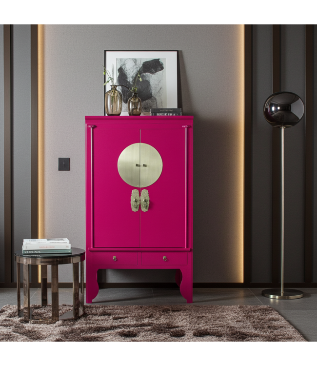 Chinese Bruidskast Fuchsia Royale - Orientique Collection B100xD55xH175cm