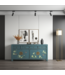 Chinese Sideboard Arctic Blue Grey Handpainted - Orientique Collection W180xD40xH85cm
