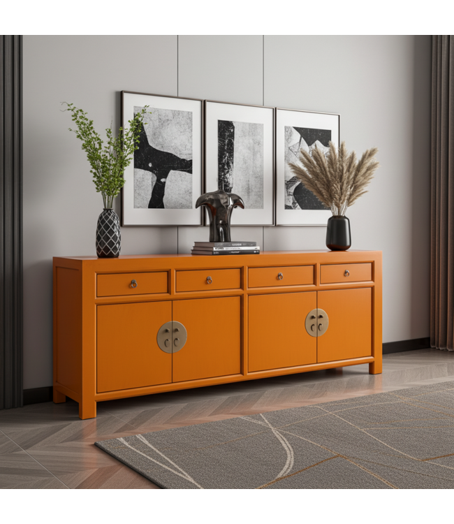 Chinese Dressoir Oranje Oasis - Orientique Collection B180xD40xH85cm