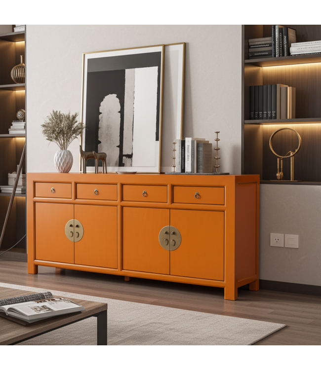 Chinese Dressoir Oranje Oasis - Orientique Collection B180xD40xH85cm
