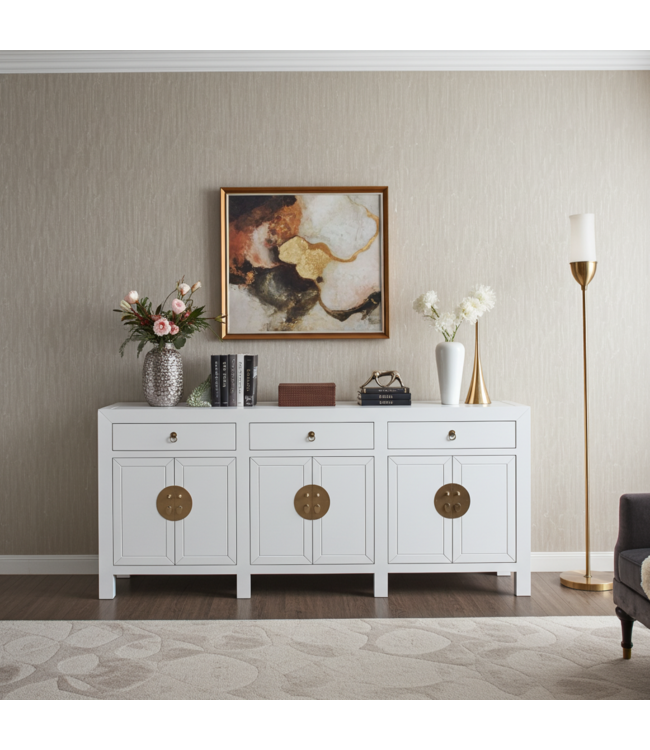 Credenza Cinese Bianca - Orientique Collezione L190xP40xA85cm