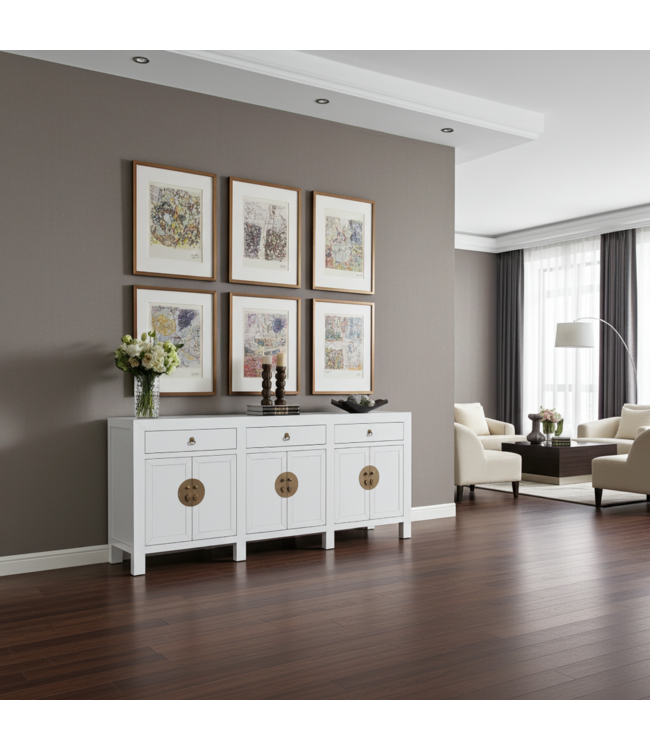 Credenza Cinese Bianca - Orientique Collezione L190xP40xA85cm