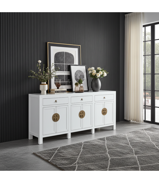 Aparador Chino Blanco - Orientique Colección A190xP40xA85cm