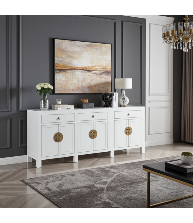 Aparador Chino Blanco - Orientique Colección A190xP40xA85cm