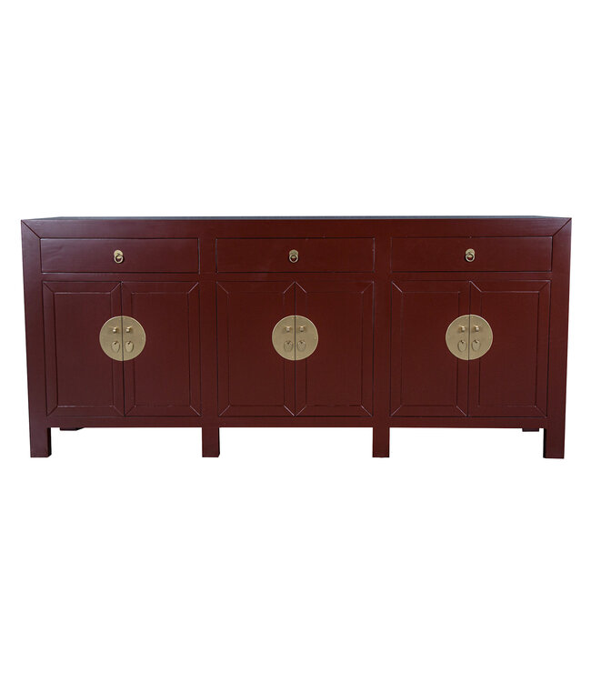 Chinesisches Sideboard Scarlet Rot - Orientique Kollektion B190xT40xH85cm