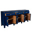 Chinesisches Sideboard Kommode Nachtblau - Orientique Kollektion B190xT40xH85cm