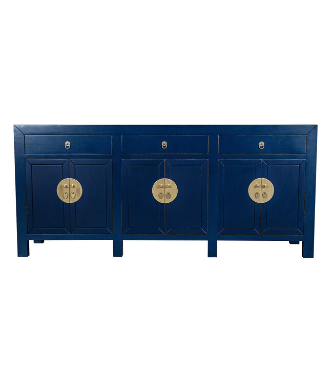 Chinesisches Sideboard Kommode Nachtblau - Orientique Kollektion B190xT40xH85cm