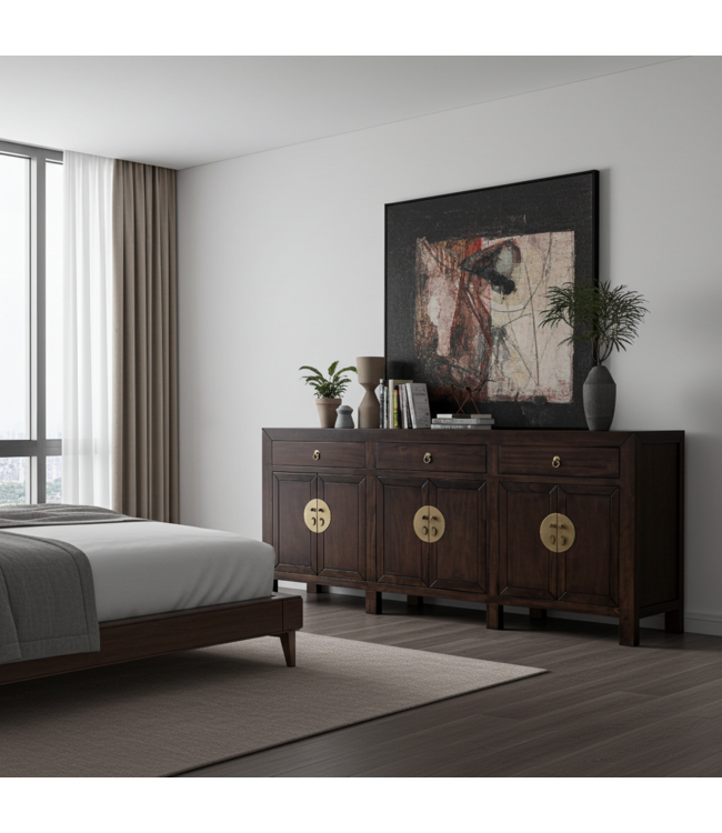 Aparador Chino Earthy Marrón - Orientique Colección An190xP40xAl85cm