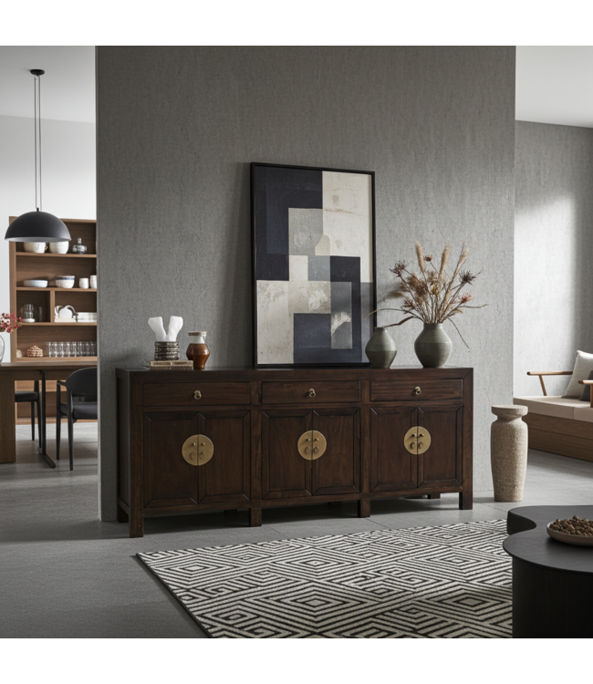 Aparador Chino Earthy Marrón - Orientique Colección An190xP40xAl85cm