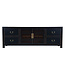 Chinese TV Cabinet Onyx Black - Orientique Collection W180xD38xH65cm