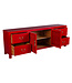 Chinesisches TV Lowboard Lucky Rot - Orientique Kollektion B180xT38xH65cm