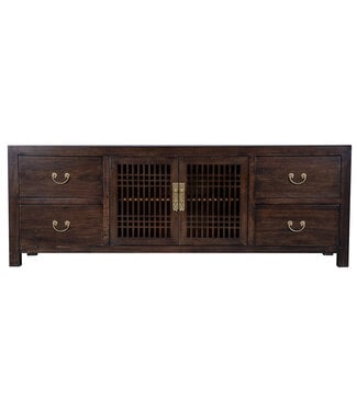 Fine Asianliving Chinese TV Kast Bruin Earthy Brown  - Orientique Collection B180xD38xH65cm