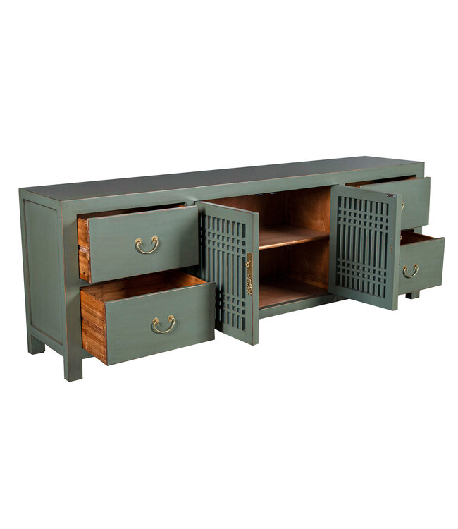 Chinese TV Cabinet Olive Grey - Orientique Collection W180xD38xH65cm