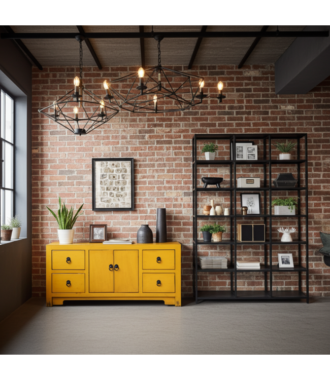 Mueble TV Chino Amarillo Marigold - Orientique Colección An106xP45xAl46cm