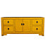 Chinese TV Cabinet Marigold Yellow - Orientique Collection W106xD45xH46cm