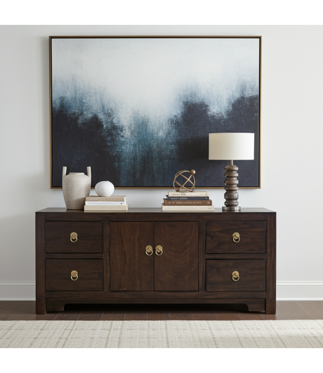 Mueble TV Chino Earthy Marrón - Orientique Colección An106xP45xAl46cm