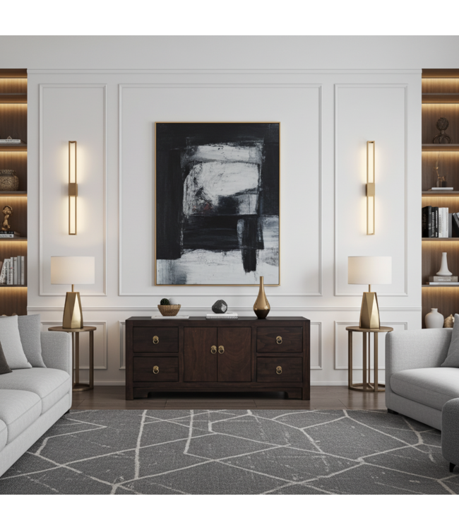 Chinese TV Cabinet Earthy Brown - Orientique Collection W106xD45xH46cm