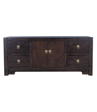 Fine Asianliving Chinese TV Kast Bruin Earthy Brown  - Orientique Collection B106xD45xH46cm