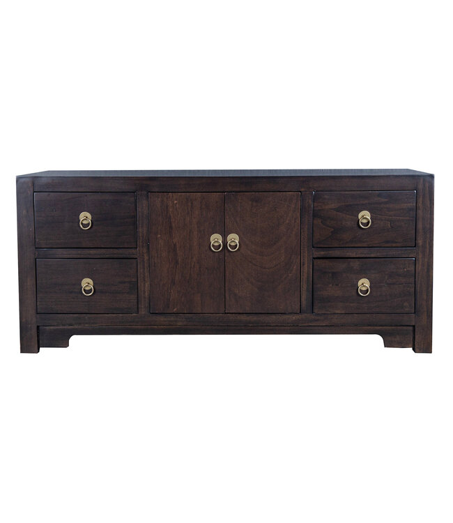 Chinese TV Kast Bruin Earthy Brown  - Orientique Collection B106xD45xH46cm