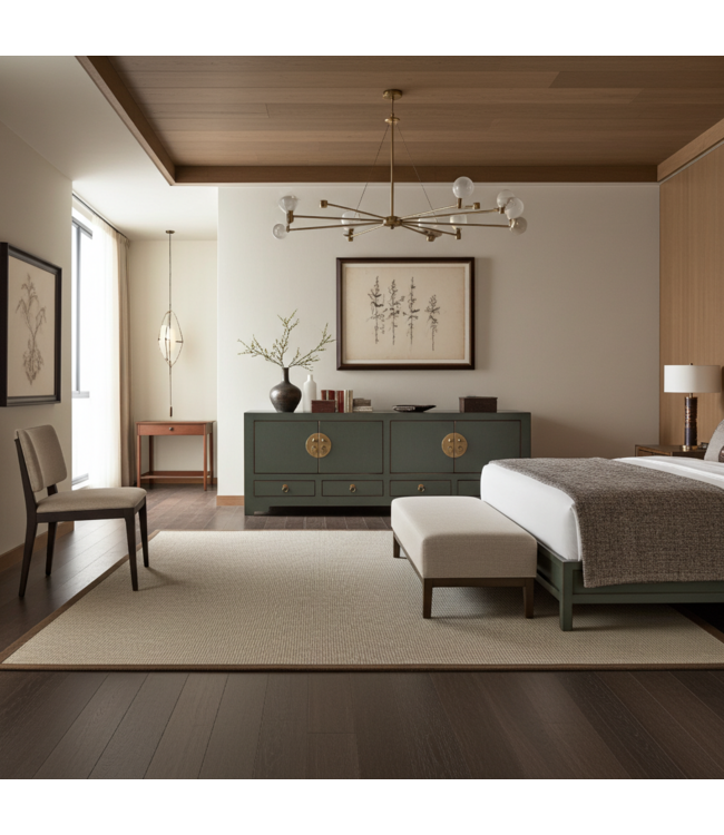 Chinesisches TV Lowboard Olive Grau - Orientique Kollektion B130xT40xH45cm