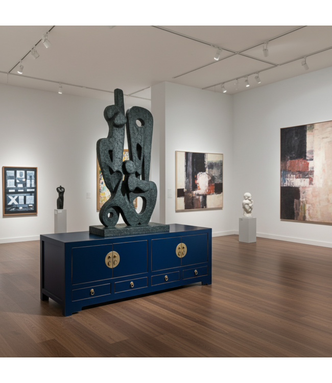 Chinese TV Cabinet Midnight Blue - Orientique Collection W130xD40xH45cm