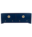Chinesisches TV Lowboard Nachtblau - Orientique Kollektion B130xT40xH45cm