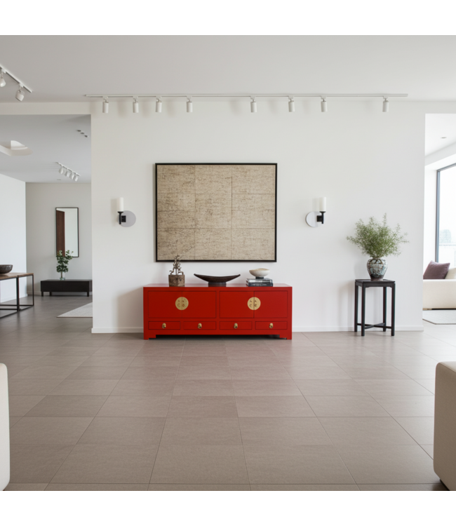 Mobile TV Cinese Lucky Rosso - Orientique Collezione L130xP40xA45cm