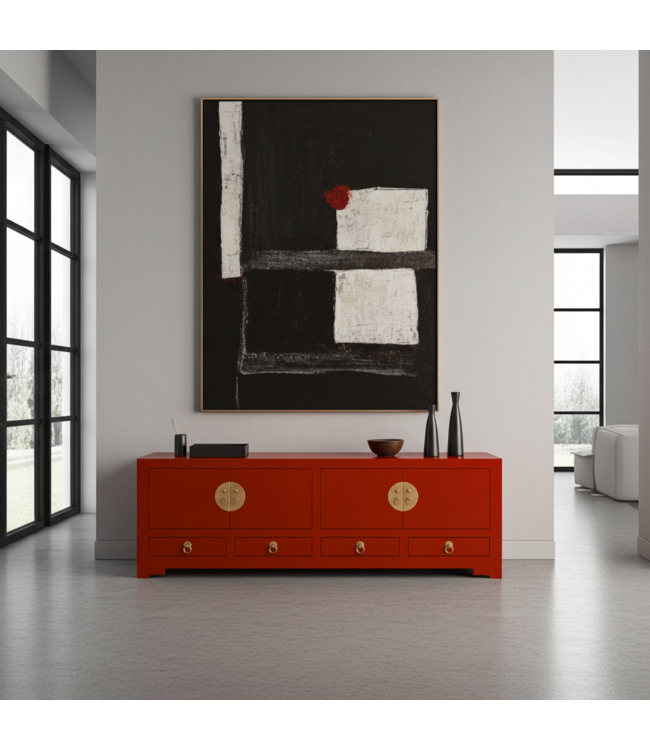 Chinese TV Kast Rood Lucky Red - Orientique Collection B130xD40xH45cm