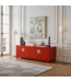 Meuble TV Chinois Lucky Rouge - Orientique Collection L130xP40xH45cm