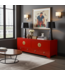Meuble TV Chinois Lucky Rouge - Orientique Collection L130xP40xH45cm