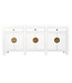 Fine Asianliving Chinesisches Sideboard Kommode Schneeweiß - Orientique Kollektion B190xT40xH85cm