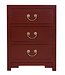 Chinesischer Nachttisch Scarlet Rot - Orientique Kollektion B45xT30xH60cm