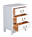 Chinesischer Nachttisch Nachtschrank Schneeweiß - Orientique Kollektion B45xT30xH60cm