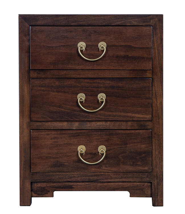 Chinesischer Nachttisch Earthy Braun - Orientique Kollektion B45xT30xH60cm