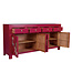 Credenza Cinese Fuchsia Royale Dipinto a Mano - Orientique Collezione L180xP40xA85cm