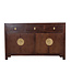 Chinesisches Sideboard Earthy Braun B140xT35xH85cm - Orientique Kollektion