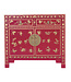 Armadio Cinese Fuchsia Royale Farfalle Dipinto a Mano - Orientique Collezione L90xP40xA80cm