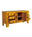 Chinesisches TV Lowboard Marigold Gelbe - Orientique Kollektion B121xT37xH61cm