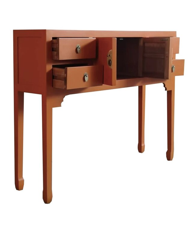 Chinese Console Table Sunglow Orange Orientique Collection W100xD26xH80cm