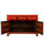 Credenza Cinese Antica Rossa Lucida L128xP40xA92cm