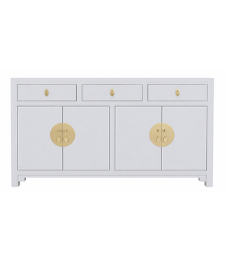 Fine Asianliving Chinese Dressoir Pastel Grijs - Orientique Collectie B140xD35xH85cm